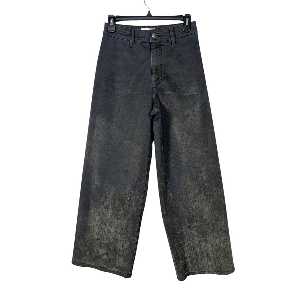 Womens Y2K Baggy Wide Leg Jeans Size‎ 4 Grunge Festival Streetwear Indie Sleaze
